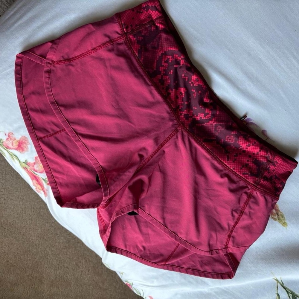 Lululemon Athletica Raspberry Athletic Shorts